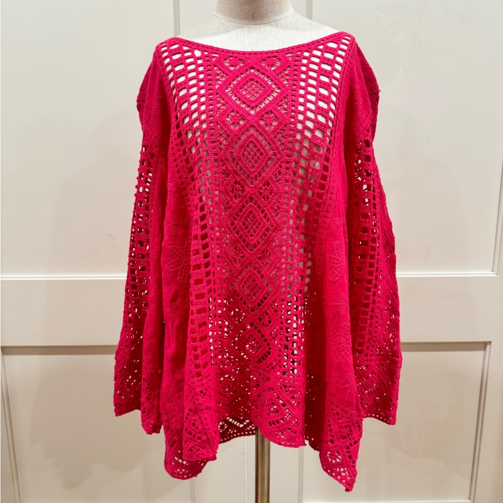 Nwt Barbie pink swim coverup or top by Blue Tassel from Anthropologie, Sz S